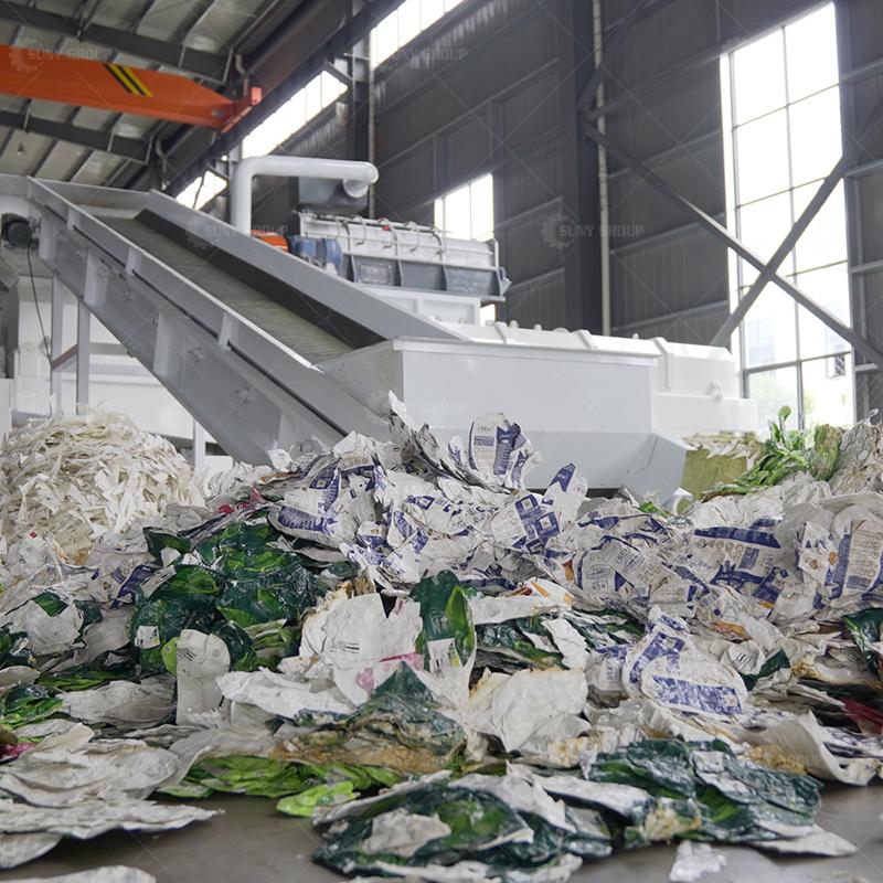 Achieved High Efficiency with a New Tetrapack Recycling Machine