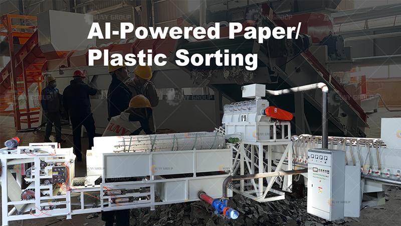 paper plastic recycling plant