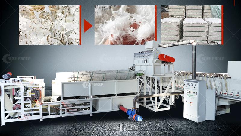 full automatic paper plastic recycling plant