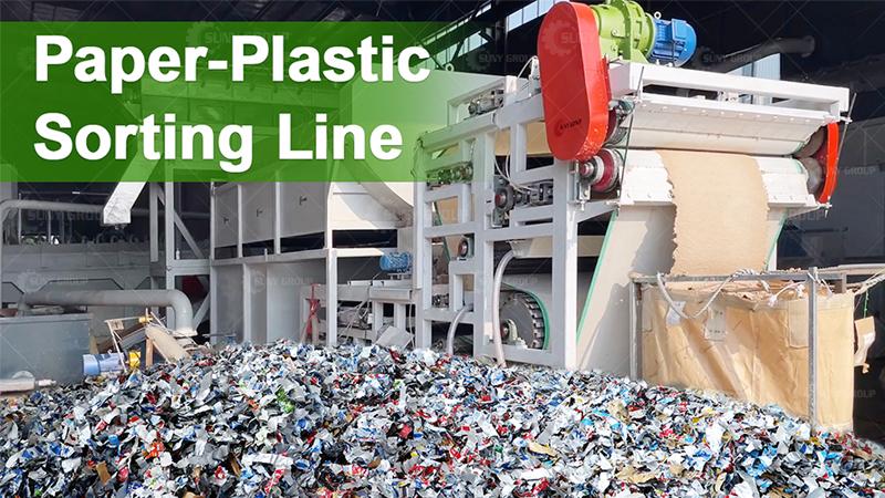 paper plastic recycling plant 